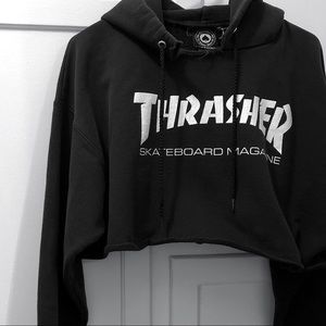 Thrasher Skateboarding Cropped Hoodie 🧥
